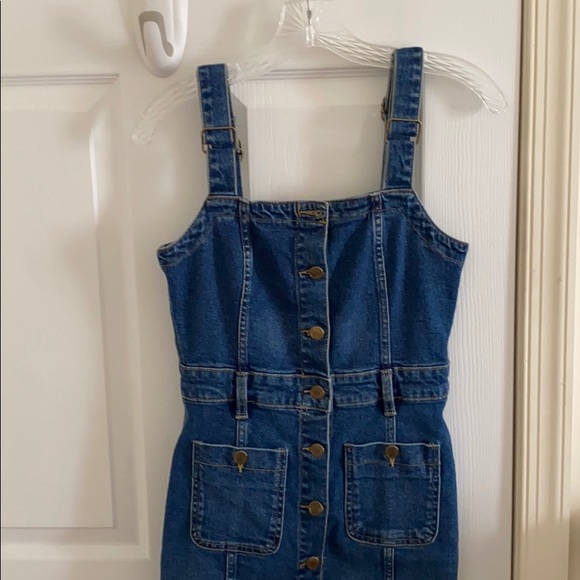 ZARA DENIM BODYCON DRESS bloggers fav sold out - Picture 3 of 11